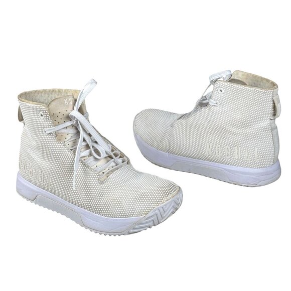 NoBull Shoes High-Top White Trainers No Bull Shoe Women's Size 8.5 - Picture 1 of 11
